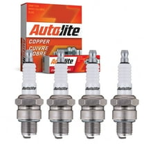 4 pc Autolite 4093 Copper Core Spark Plugs for 4024 704 811 AE2C MR43FF Ignition Wire Secondary