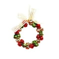 thumbnail image 2 of Neoyler Christmas Wreath with Lights for Indoor Outdoor Decor Pvc Material Easy Care Suit for Holiday Parties Home Office Bedroom 5.9X3.9in Multicolor, 2 of 4