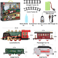 thumbnail image 5 of Train Set Toy, Remote RC Train Set Locomotive Rechargeable W/ Smoke, Lights, Sounds Railway for Boys Girls Age 3 4 5 6 + Kids, 5 of 9
