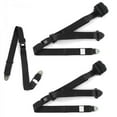 thumbnail image 1 of Chevy Truck 1960-1962 Standard 3 Point Black Retractable Bench Seat Belt Kit - 3 Belts, 1 of 1