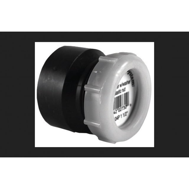 Tubo Charlotte Adapter Trap de 1.5 pulgadas con tuerca autosellante