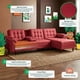 thumbnail image 3 of Sala Modular Sofá Cama De Lino Rojo Modelo Mosley, 3 of 7