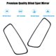 thumbnail image 5 of Livtee Espejo Rectangular Enmarcado Para Puntos Ciegos, Vidrio Hd Y Carcasa De Abs, Espejo Retrovisor Convexo De Gran Angular Con Varilla Ajustable Para Automóvil Universal (2 Piezas), 5 of 5