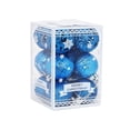 thumbnail image 2 of CuiLiyq 12Pcs Christmas Balls Ornaments, 1.6 Inch Hanging Balls, Shatterproof Plastic Decorative Hanging Ornaments, Baubles for Xmas Tree Party Wreath Decoration (Blue), 2 of 6