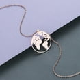thumbnail image 4 of Pounoo New Clearance World Map Clavicle Chain Necklace Personality Jewelry Gift Holiday Necklace Watch Bands for Women Travel Essentials Rose Gold, 4 of 4