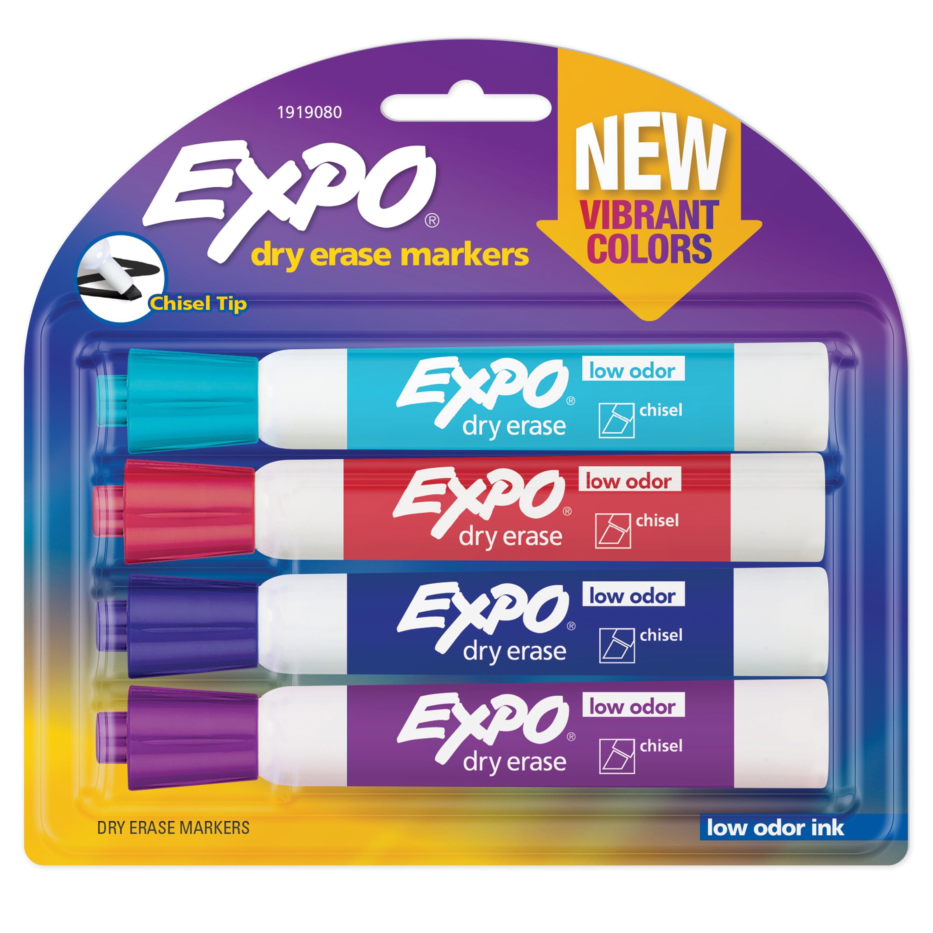 4 Expo Dry Erase Markers W/ Ink Indicator Assorted Colors 4pk Teacher Supplies for sale online 
