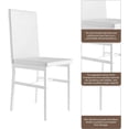 thumbnail image 6 of MIERES 5-Piece Dining Table Set for 4 with Faux Marble Top & Velvet Chairs, Space Saving Modern Kitchen Table Set for Small Spaces, Apartments, 6 of 9