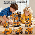 thumbnail image 3 of Set De Robot Transformer 5 En 1 Xtellar amarillo, 3 of 4