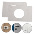 thumbnail image 4 of Pawsdot 2Pcs Deadbolt Cover Plates Stainless Steel with Rounded Edges for Safe Home Doors, 4 of 8