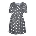 thumbnail image 4 of LAPAKIDS Maternity T-Shirt Clothes Short Sleeve Polka Dot Print Pregnancy Top Shirt, 4 of 6
