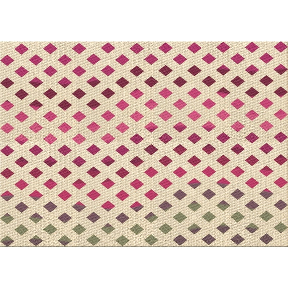 Ahgly Company Machine Washable Indoor Rectangle Transitional Indian Red Area Rugs, 3' x 5'