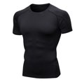 thumbnail image 2 of RKSTN T-Shirts d'Entraînement pour Hommes T-Shirt Musculaire T-Shirt Plissé à Manches Raglan T-Shirt de Musculation de Gym T-Shirt à Manches Courtes T-Shirt Mode à Col Rond T-shirts de Sport, 2 of 4