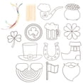 thumbnail image 1 of 1 Set St. Patrick's Day Scratch Paper Craft Kids Scratch-Art Kit Scratch Paper Supplies, 1 of 7