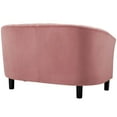thumbnail image 3 of Modway Prospect Channel Tufted Performance Velvet Loveseat and Armchair Set in Dusty Rose, 3 of 6