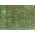 thumbnail image 1 of Ahgly Company Indoor Rectangle Oriental Turquoise Blue Industrial Area Rugs, 7' x 9', 1 of 4