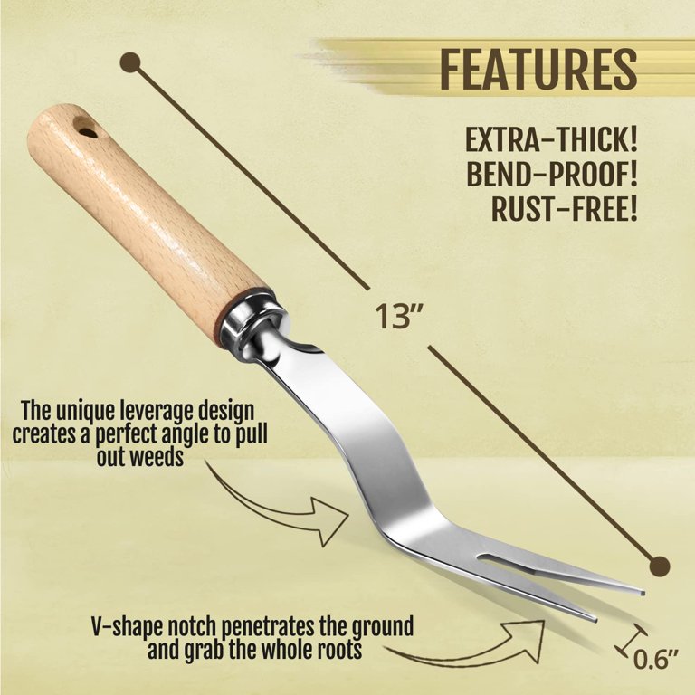 Grampa's Hand Weeder Tool - The Perfect Lightweight Easy To Use
