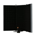 thumbnail image 1 of Amdohai 3-door Professional Studio Recording Microphone Isolation Shield Folding Pop, 1 of 8
