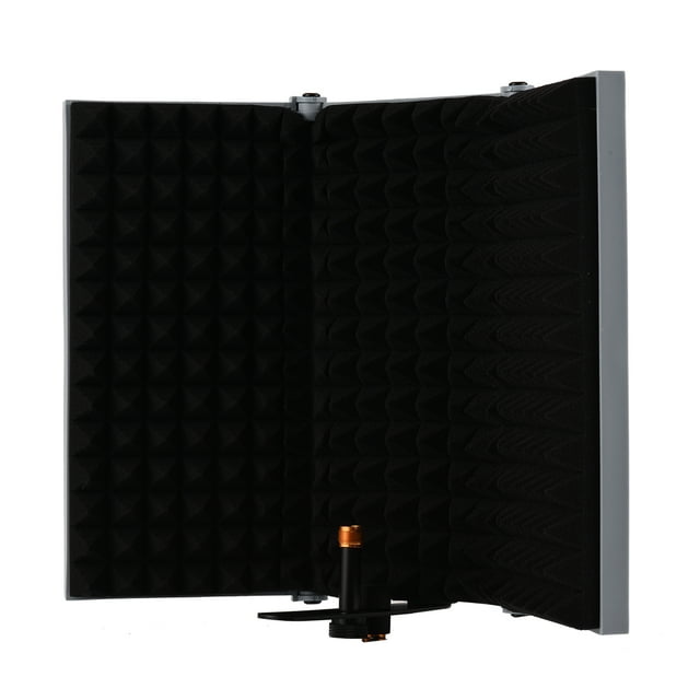 Graflsoa Foldable Portable Outdoor Pop Filter with Noise Reduction, ABS+Sponge Construction, Blue/Grey/Pink/Red Options, Lightweight 800g, Compact Design for Recording and Singing