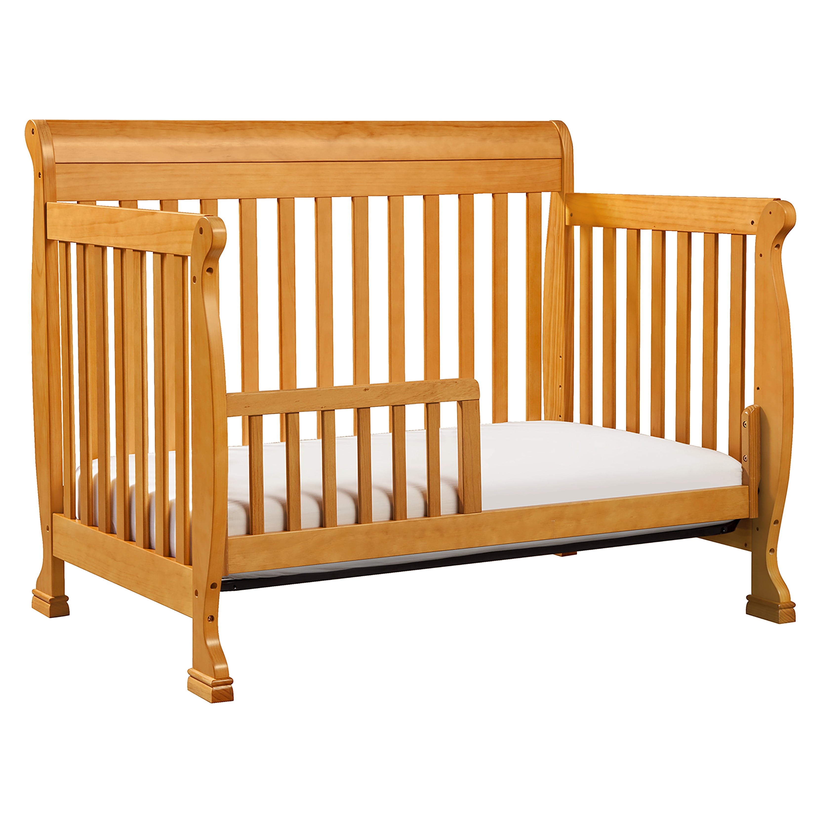 DaVinci Kalani 4-in-1 Convertible Crib in Honey Oak Finish, Greenguard Gold Certified