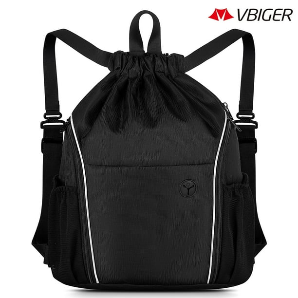 Vbiger Unisex Drawstring Backpack School Shoulder Bag Outdoor Backpack