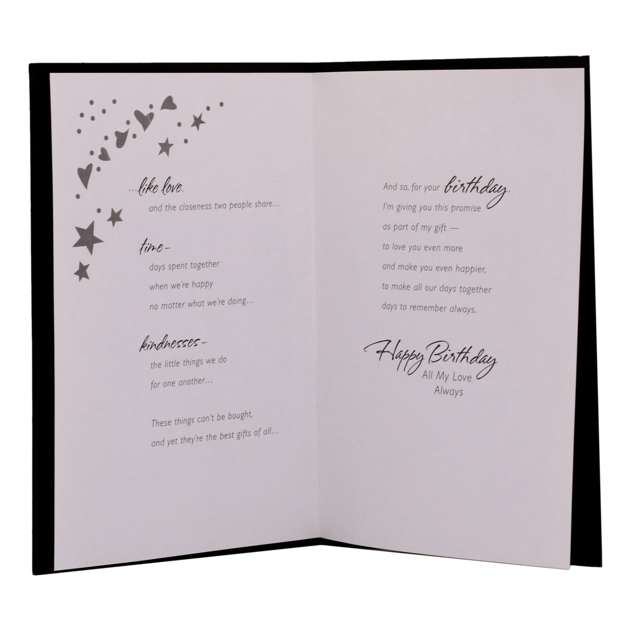 Birthday Greeting Card: A promise of love for your birthday