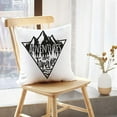 thumbnail image 5 of LALILO Throw Pillow Covers With Nature Landscape Mountains Pine Cushion Cover 18" x 18", 2 Pack, 5 of 6
