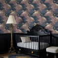 thumbnail image 2 of Dreamy Baroque Peel and Stick Wallpaper Ornate Baroque Inspired Sky Crescent Moons Golden Wall Mural 17.7in x 9.8ft Self Adhesive Removable Wall Paper Renter Friendly Wallpaper for Girls Kids Bedroom, 2 of 8