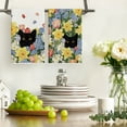 thumbnail image 5 of Sm:)e Black Cat Hydrangea Sping Flowers Kitchen Towels Set of 2, 18x26 Inch, 5 of 6