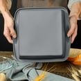 thumbnail image 5 of HongHeng Clearance Under $2.00 Silica Gel Baking Molds Cake Bread Dessert Baking Pan Squares Round Baking Pan Non Stick with Double Handle, 5 of 8