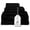 Black, variant on One Thousand Reasons Superior Zero Twist 1 Stripe Towel Set | Bath, Gym, Hand Towels | Luxury & Soft Cotton - Black (6 Pieces)