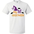 thumbnail image 3 of Inktastic My First Halloween, Witch Hat, Bats - Purple Black T-Shirt, 3 of 5