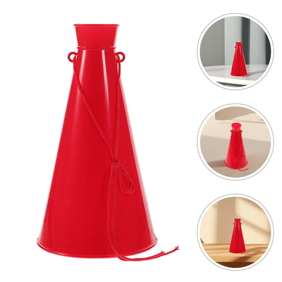 unbranded 2Pcs Plastic Megaphone Red Noise Maker for Outdoor Activities and Events