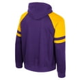 thumbnail image 3 of Men's Colosseum  Purple LSU Tigers Todd Raglan Pullover Hoodie, 3 of 3