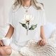 thumbnail image 4 of Camisetas de Manga Corta para las Mujeres Impresión Floral Cuello Redondo Gota Hombro Manga Superior Moda Casual para Verano Camisetas de Manga Corta para las Mujeres, 4 of 7