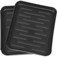 thumbnail image 1 of Huggegwe 2 Pcs Plateaux de Chaussures Multi-Usages Durables Intérieur/extérieur Tapis de Séchage pour Bottes pour Entrée Base de Pot de Fleurs et Rangement de Bric-à-Brac 35 * 27 * 3cm UA824-22033, 1 of 9