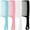 Multi-colored, variant on 6 Packs Hair Rat Tail Combs Parting Rattail Combs Carbon Fiber Heat Resistant Teasing Combs with Stainless Steel Pintail for Women,Girls