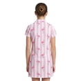thumbnail image 2 of Birdie Bound Girls Beverly Flamingo Dress with Short Sleeves, Sizes XS-XL, 2 of 5