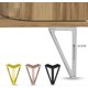 thumbnail image 2 of 4 Packs Furniture Legs, Metal Table Legs, 15cm Black Furniture Legs, for TV Table, Coffee Table Leg, Wardrobe, Sofa Bed and Others. (15cm, silver), 2 of 5