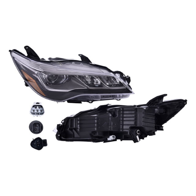 Faro Camry 2015 A 2017 Toyota Der Fdo Negro C/Leds DEPO .