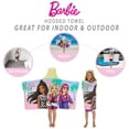 thumbnail image 4 of Barbie Kids Hooded Towel, Cotton, Pink, Mattel, 4 of 7