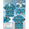 thumbnail image 6 of Australian Shepherd Hawaiian Shirt, Cute Aussie Dog Pattern Button Down Shirt for Adults or Dogs, Cuban Collar, Short Sleeve Polyester Summer Shirt, 6 of 8