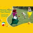 thumbnail image 2 of Granny Pants Outdoor Game, Granny Pants Yard Game, Field Family Reunion Games with Stretchy Pants, Hilarious Inflatable Ball Relay Set, Backyard Parties Field Day, 2 of 8