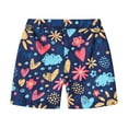 thumbnail image 6 of Odeerbi Toddler Kids Boys Quick Dry Swim Trunks Hawaiian Beach Shorts Summer Tropical Print Beach Board Shorts Children Girls Vacation Sports Shorts Multicolor, 6 of 6
