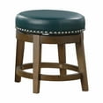 thumbnail image 1 of Topline Home Furnishings Round Swivel Stool, Faux Leather, 1 of 4