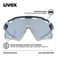 thumbnail image 2 of UVEX Sportstyle 228 - Unisex Adults Sports Eyewear Black Sand Matte/Silver - Anti-Fog & 100% UV Protection, 2 of 9