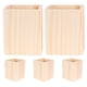 thumbnail image 2 of GOOHOCHY 5 portalápices de madera: portalápices de madera sin terminar, porta lápices en blanco para escritorio, organizador de pinceles DIY para suministros de oficina y pinceles de maquillaje, 10 x, 2 of 8