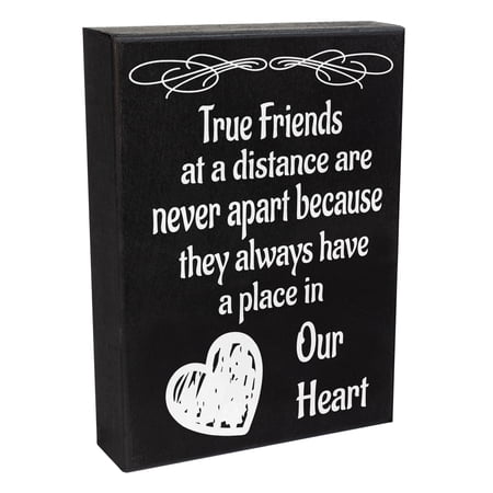 JennyGems Friends At a Distance Are Never Apart Sign Friend Gifts Going Away Gifts For Friends Long Distance Friendship Sign Made in USA