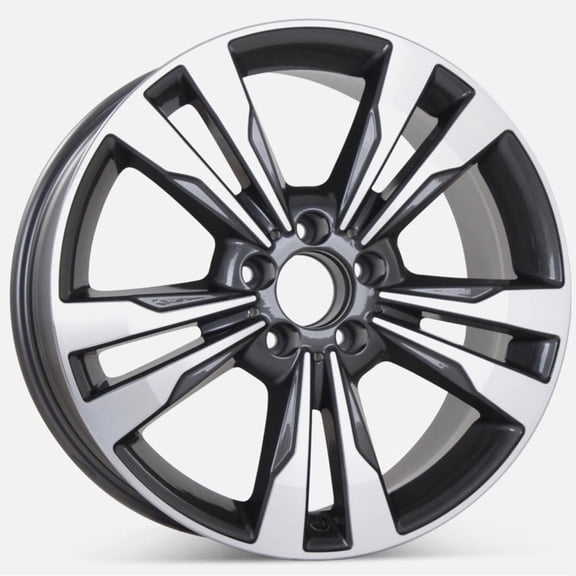 New 18" x 8.5" Replacement Machined and Black Aluminum Alloy Wheel Rim for 2014-2016 Mercedes E-350 | 85397