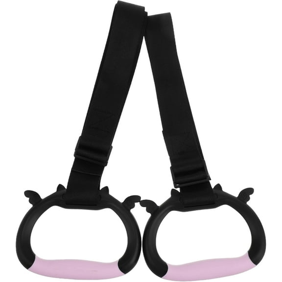 Gymnastics Rings for Home Use Adjustable Straps Gym Rings Indoor Pull Up Rings for Fitness and Strength Training