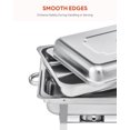 thumbnail image 5 of Wilprep Chafing Dish Buffet Set 4 Pack 8qt Stainless Steel Food Warmers 1/2 Food Pans, 5 of 9